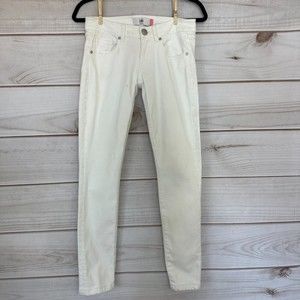 Cabi White Slim Boyfriend Denim Jeans, Size 00